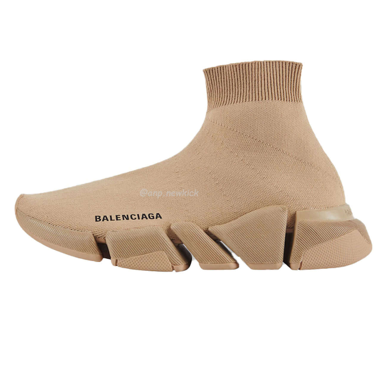 Balenciaga Speed 2.0 Beige Knit Sole Sock Sneakers (20) - www.newkick.vip